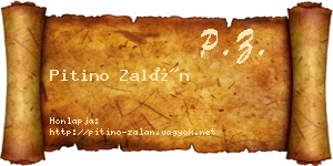 Pitino Zalán névjegykártya